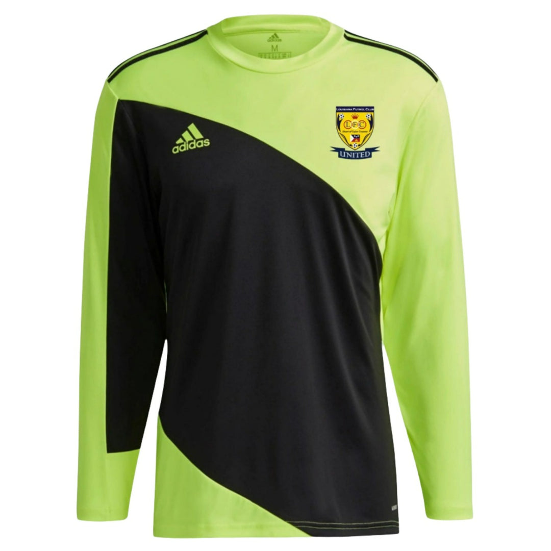 adidas Louisiana FC Men's Squadra 21 LS Goalkeeper Jersey - Solar Yellow/Black Louisiana Futbol Club 24 - Third Coast Soccer