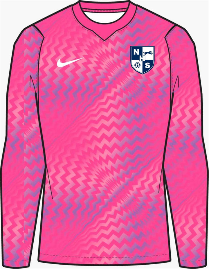 Nike NHS Men's Dri-Fit Gardien VI LS Goalkeeper Jersey Northshore High School Hyper Pink/White Mens Small - Third Coast Soccer