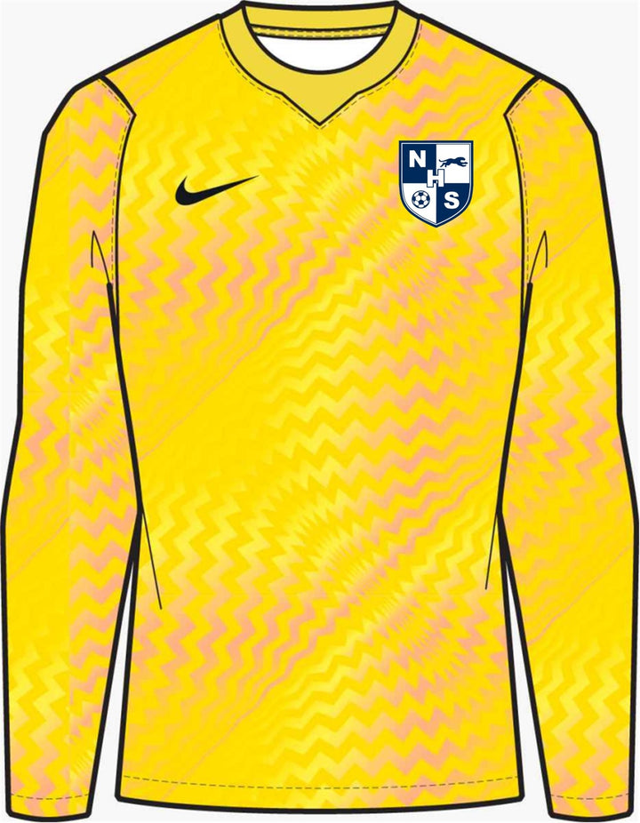 Nike NHS Men's Dri-Fit Gardien VI LS Goalkeeper Jersey Northshore High School Lightening/Black Mens Small - Third Coast Soccer