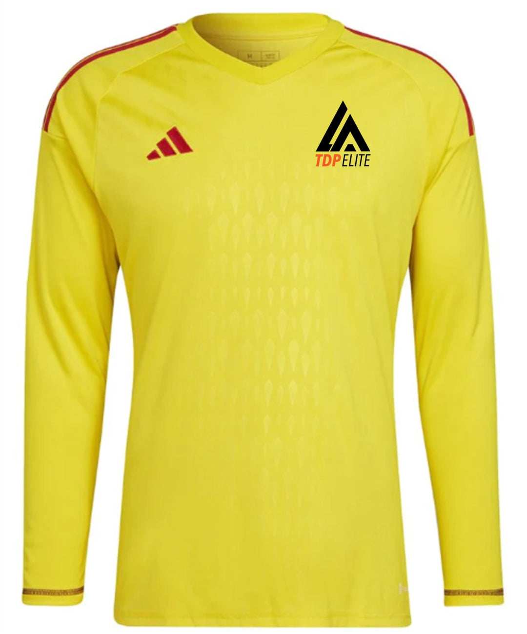 adidas LATDP Elite Men's Tiro 23 Long-Sleeve Goalkeeper Jersey -Yellow LA TDP ELITE MENS SMALL TEAM YELLOW/TEAM COLLEGE RED - Third Coast Soccer