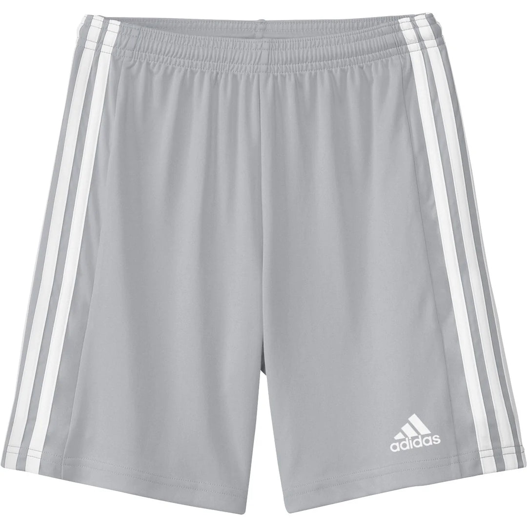 adidas Youth Squadra 21 Short - Light Grey/White Shorts   - Third Coast Soccer