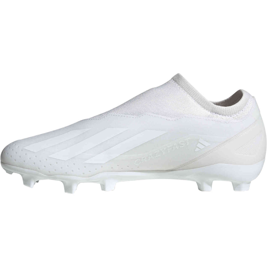 adidas X Crazyfast.3 Laceless FG - Feather White Mens Footwear   - Third Coast Soccer