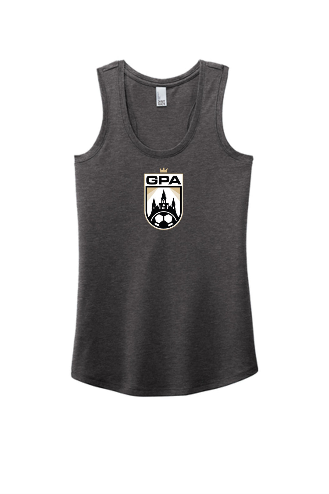 GPA Women's Racerback Tank GPA Spiritwear Heather Charcoal Womens XSmall - Third Coast Soccer