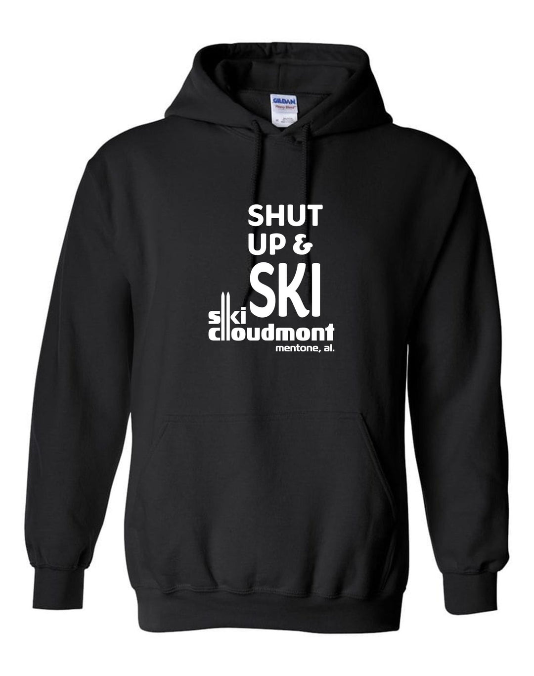 Shut Up & Ski Hooded Sweatshirt Shut up & ski Black Youth Small - Third Coast Soccer