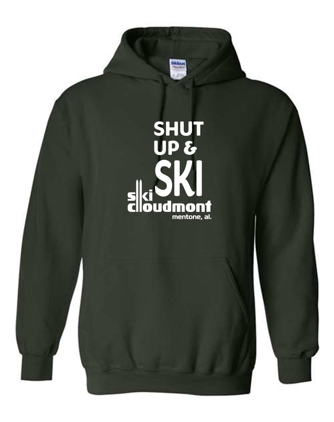 Shut Up & Ski Hooded Sweatshirt Shut up & ski Forest Youth Small - Third Coast Soccer