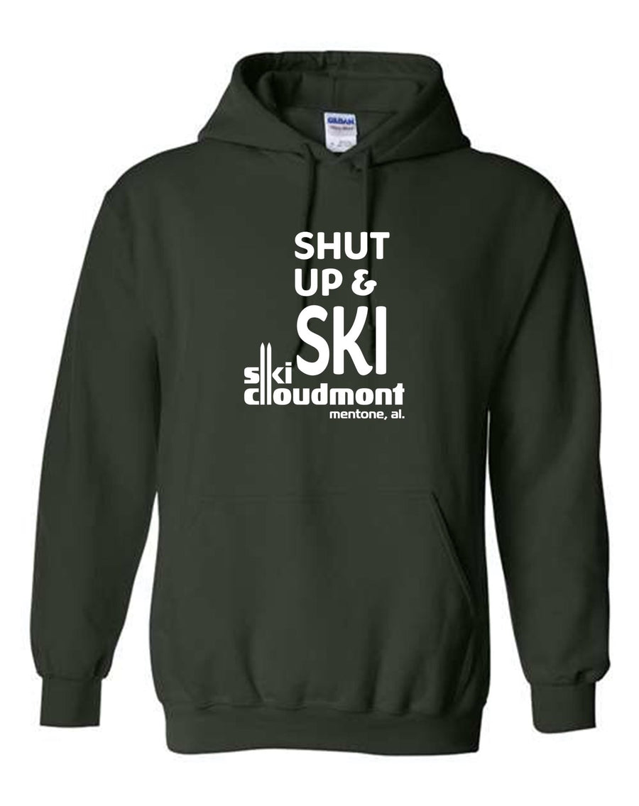 Shut Up & Ski Hooded Sweatshirt Shut up & ski Forest Youth Small - Third Coast Soccer