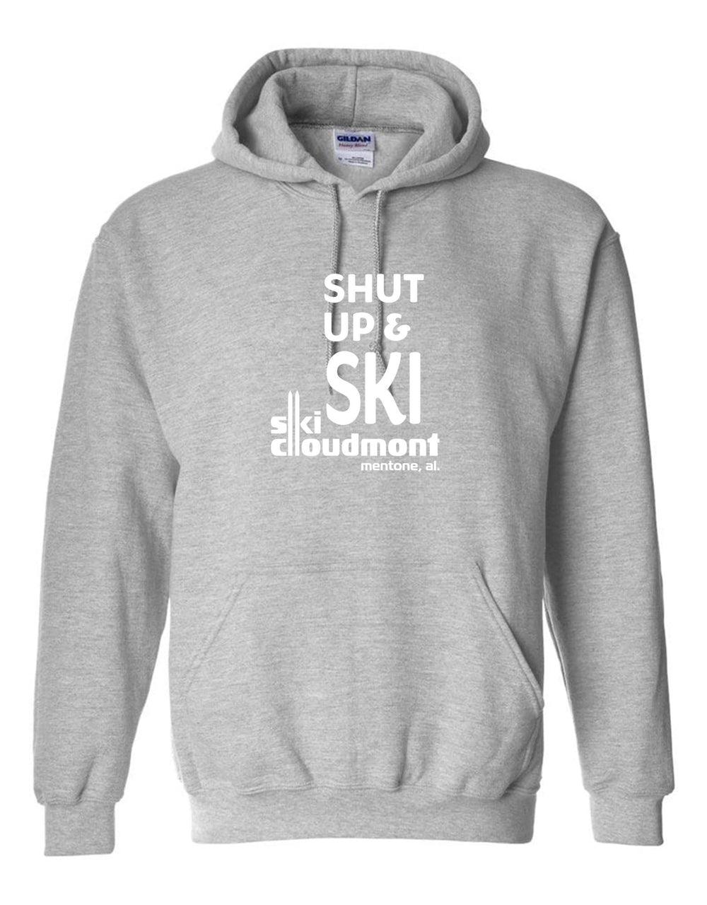 Shut Up & Ski Hooded Sweatshirt Shut up & ski Sport Grey Youth Small - Third Coast Soccer
