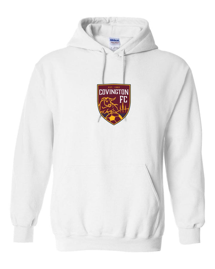 Covington FC Hooded CC Sweatshirt CYSA Spiritwear White Mens Small - Third Coast Soccer