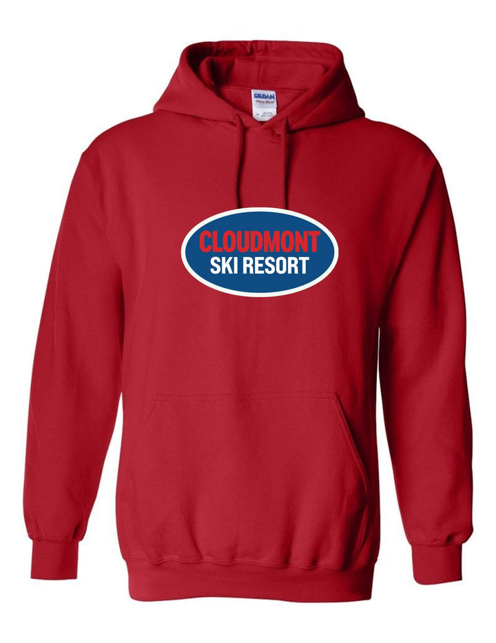 Cloudmont Ski Resort Hooded Sweatshirt CSR Oval Red Youth Small - Third Coast Soccer