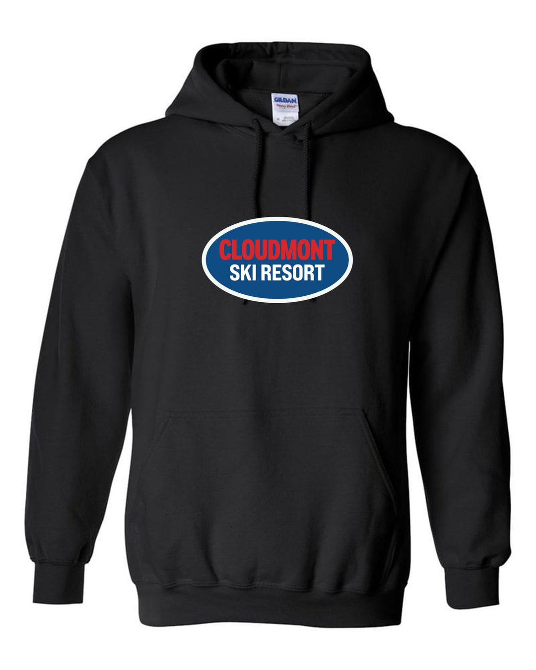 Cloudmont Ski Resort Hooded Sweatshirt CSR Oval Black Youth Small - Third Coast Soccer