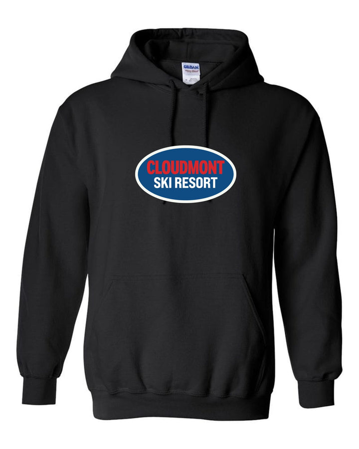 Cloudmont Ski Resort Hooded Sweatshirt CSR Oval Black Youth Small - Third Coast Soccer