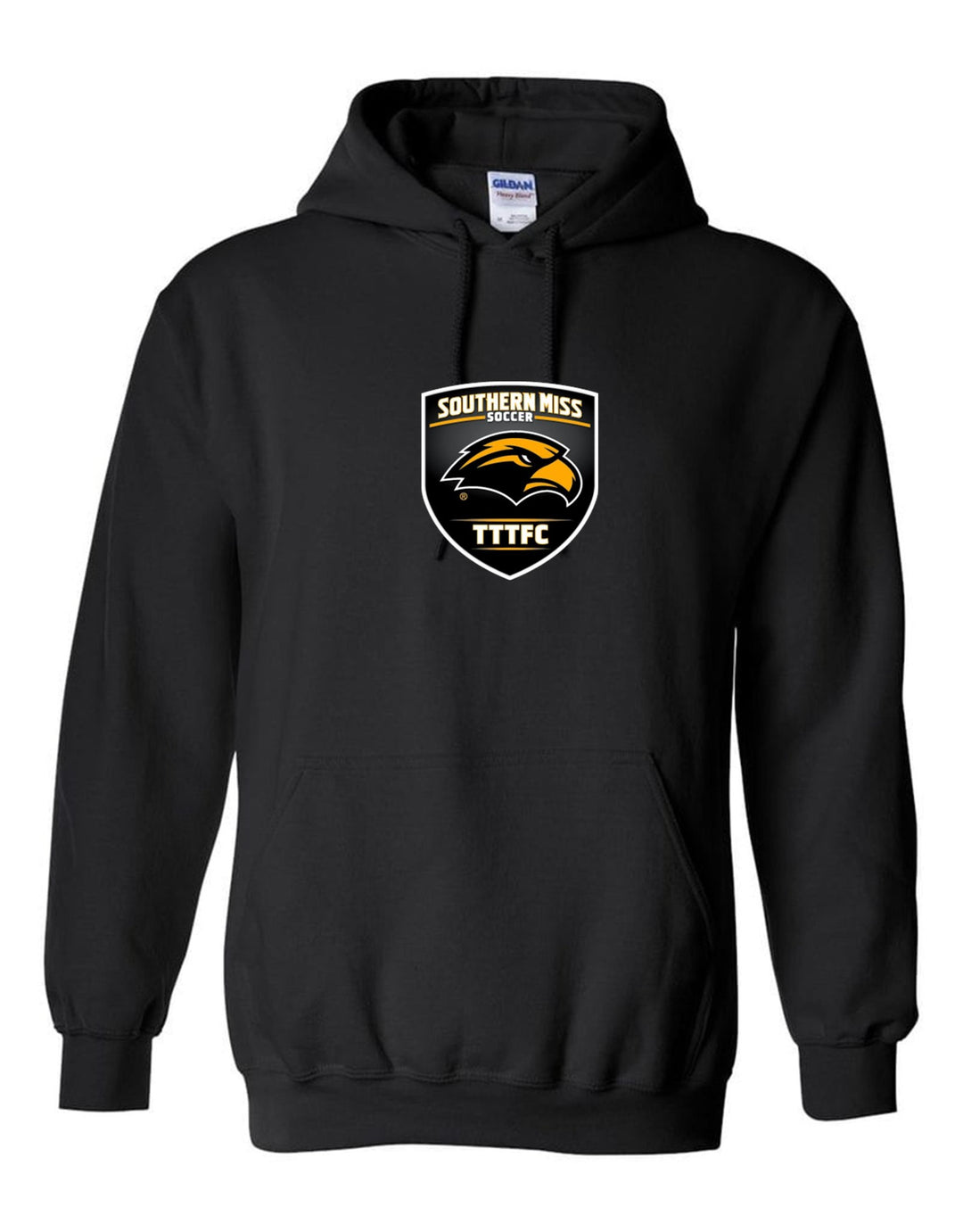 Southern Miss Hooded Sweatshirt Southern Miss Black Mens Small - Third Coast Soccer