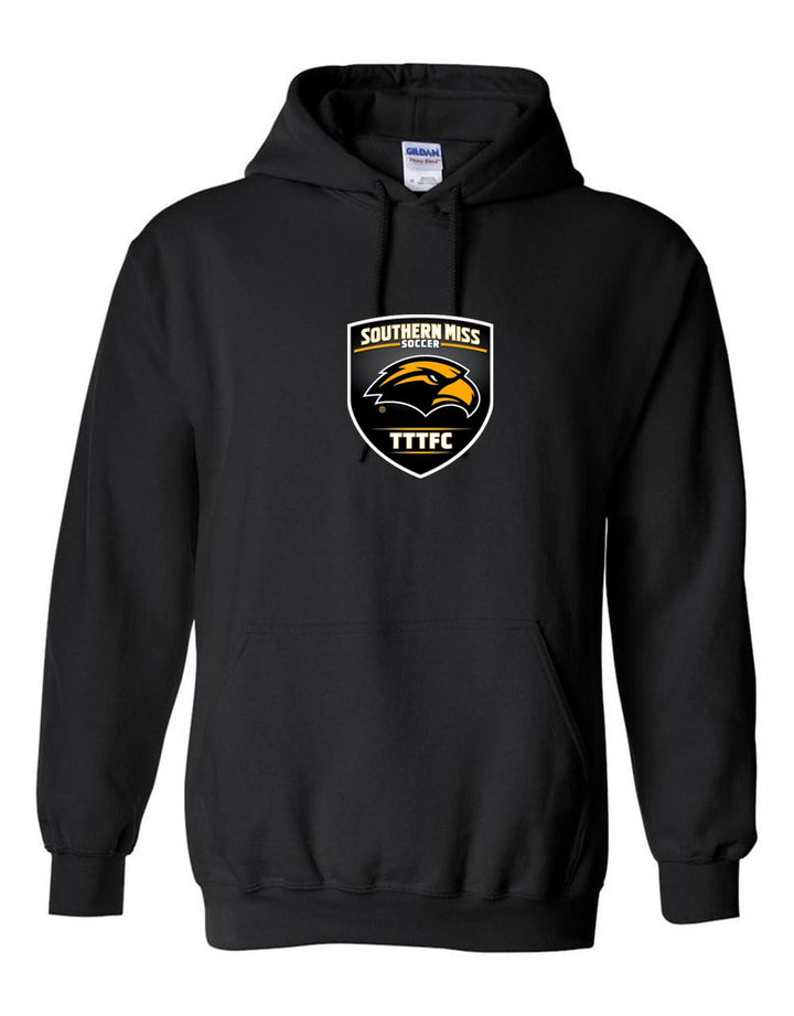 Southern Miss Hooded Sweatshirt Southern Miss Black Mens Small - Third Coast Soccer