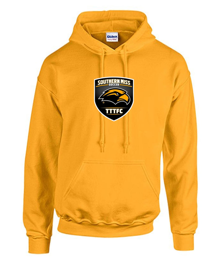 Southern Miss Hooded Sweatshirt Southern Miss Gold Mens Small - Third Coast Soccer