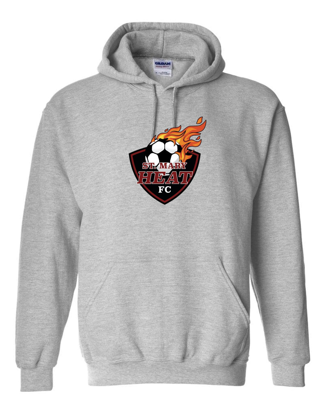 St. Mary Heat Hooded Sweatshirt St. Mary Spiritwear Sport Grey Youth Small - Third Coast Soccer
