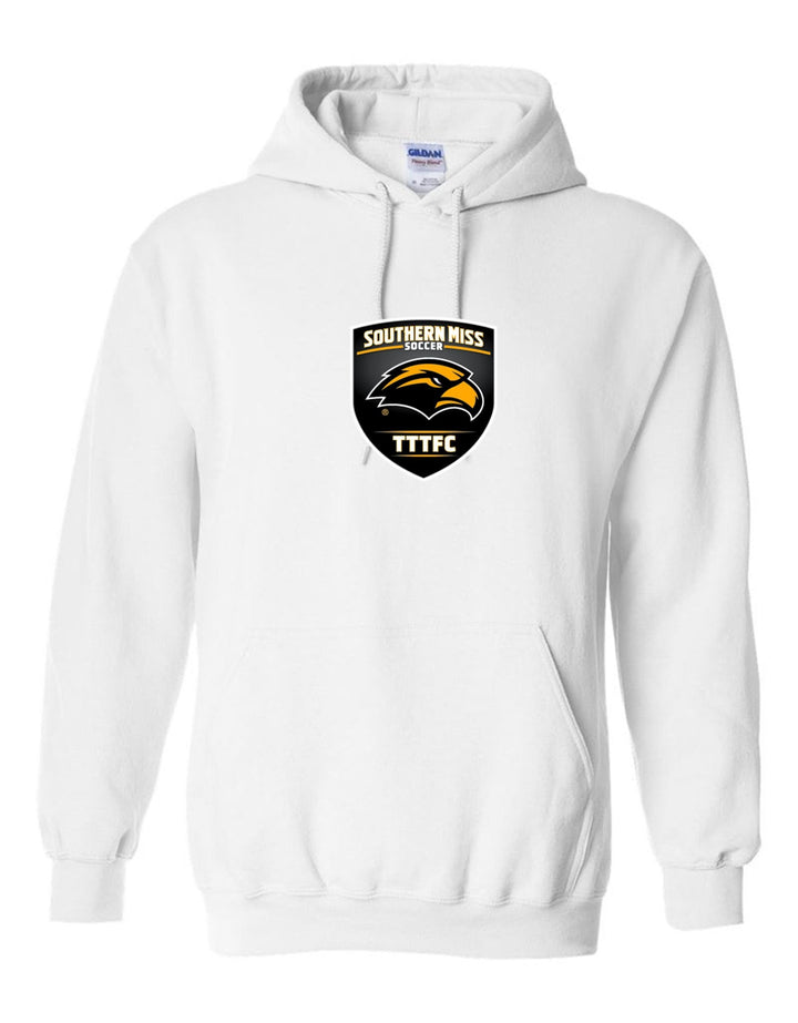 Southern Miss Hooded Sweatshirt Southern Miss White Mens Small - Third Coast Soccer