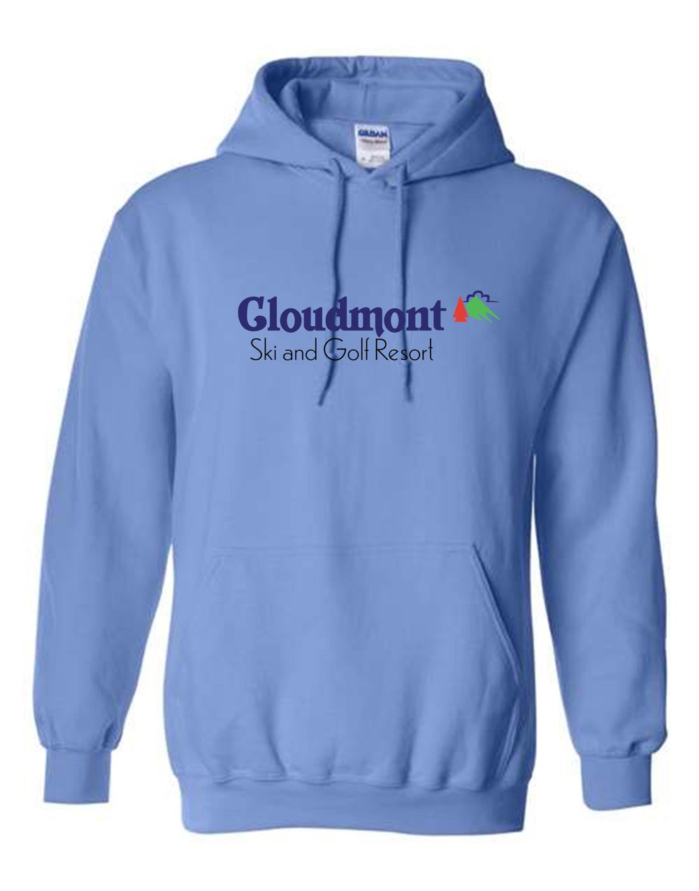 Cloudmont Ski & Golf Resort Hooded Sweatshirt Cloudmont Ski & Golf Light Blue Youth Small - Third Coast Soccer