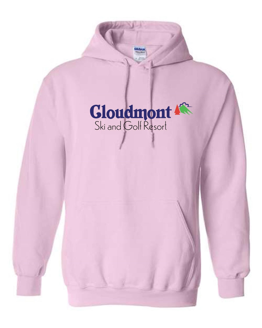 Cloudmont Ski & Golf Resort Hooded Sweatshirt Cloudmont Ski & Golf Light Pink Youth Small - Third Coast Soccer