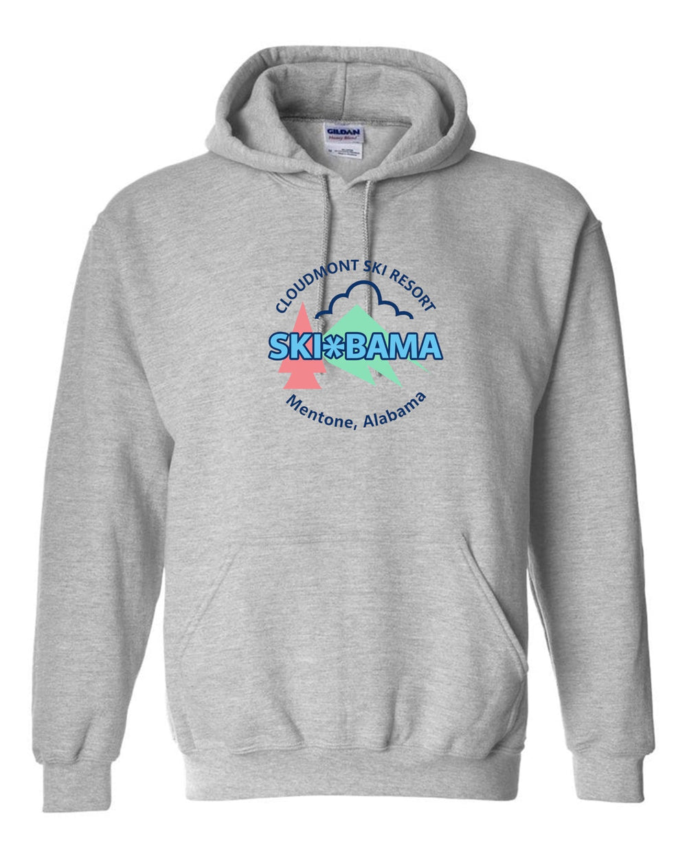 Cloudmont Ski Resort Ski Bama Hooded Sweatshirt CSR Ski Bama Sport Grey Youth Small - Third Coast Soccer
