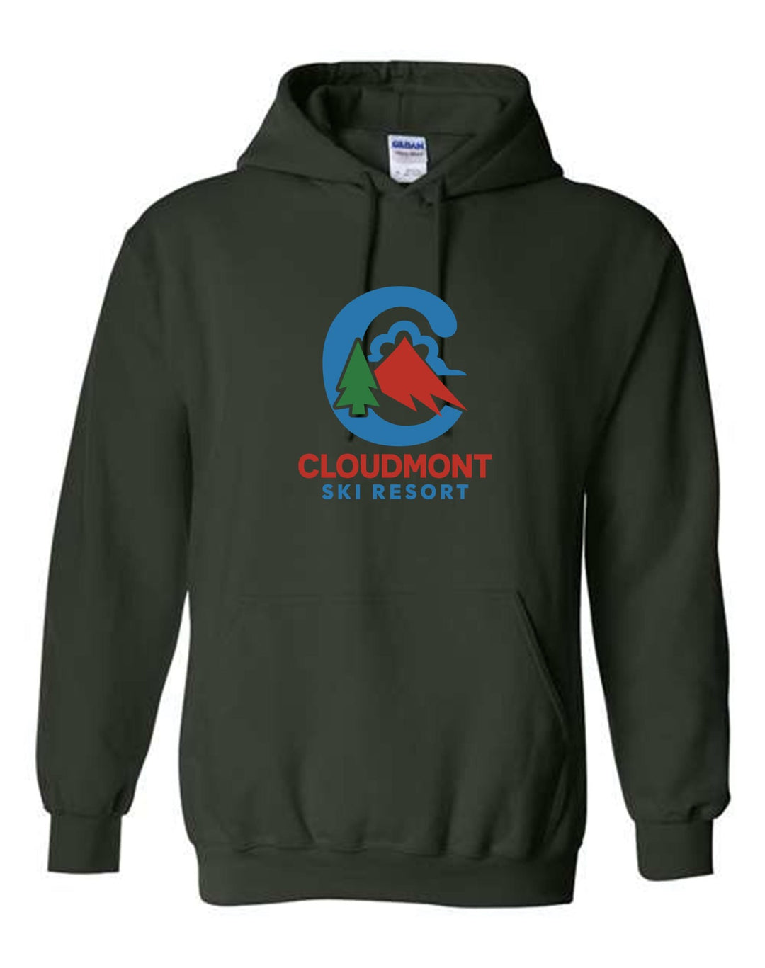 Cloudmont Ski Resort Hooded Sweatshirt C CSR Forest Youth Small - Third Coast Soccer