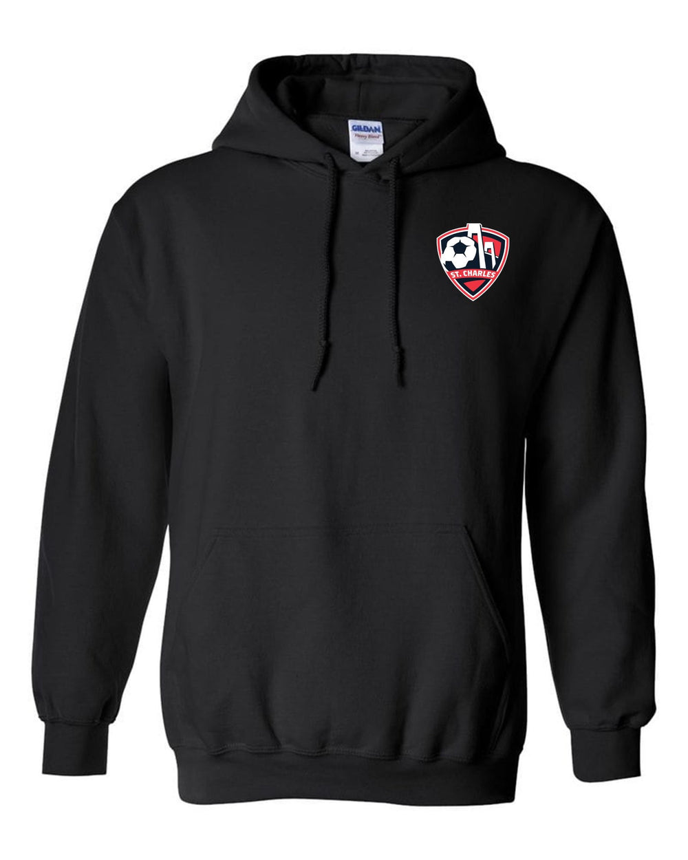 St. Charles Hooded Sweatshirt St. Charles Soccer Spiritwear Black Mens Small - Third Coast Soccer