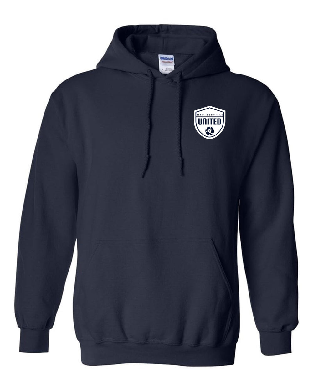 Madisonville United Logo Hoody Madisonville United Spiritwear Navy Mens Small - Third Coast Soccer