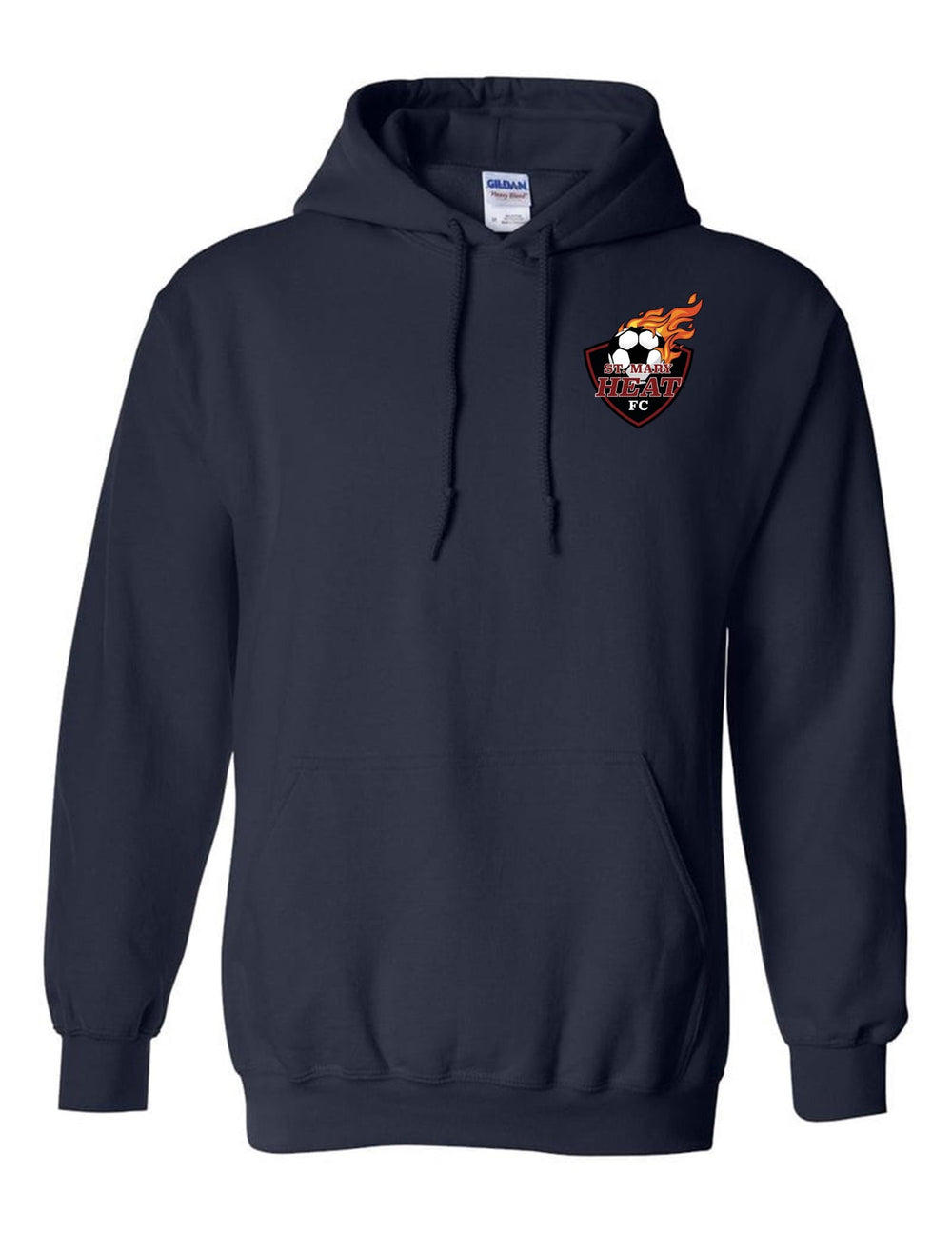 St. Mary Heat Hooded Sweatshirt St. Mary Spiritwear Navy Youth Small - Third Coast Soccer