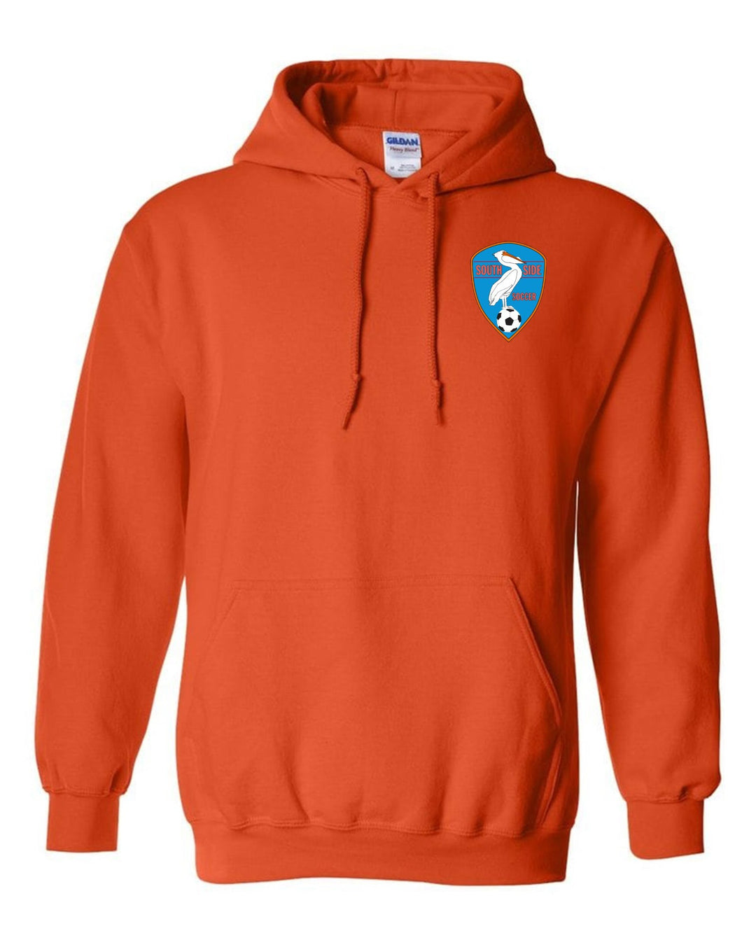 Southside Youth Soccer Hooded Sweatshirt SYS Spiritwear Orange Mens Small - Third Coast Soccer
