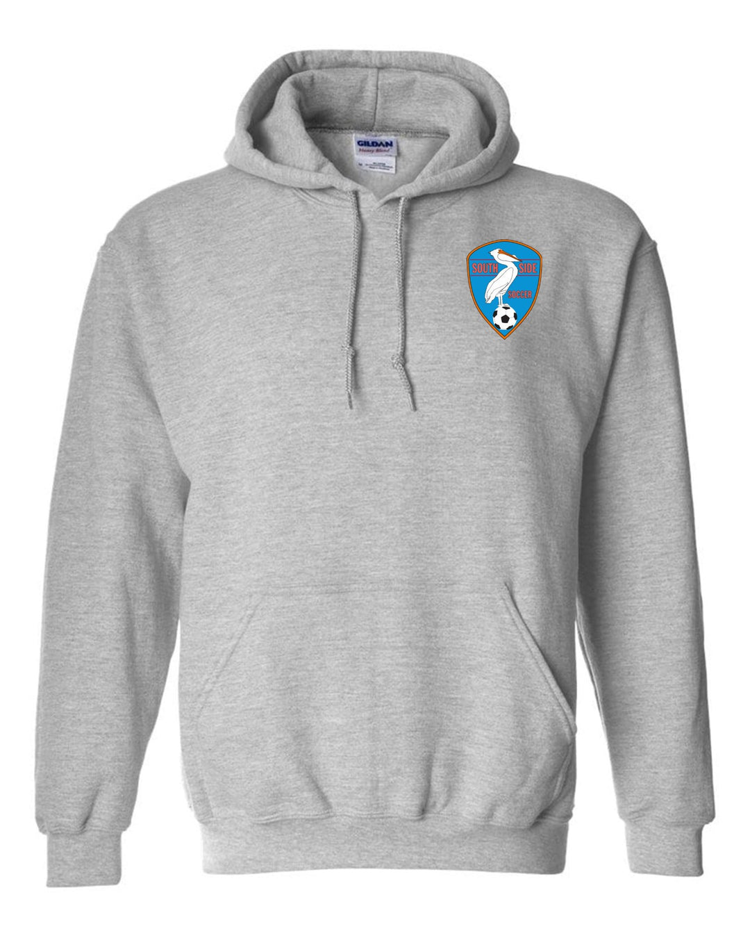 Southside Youth Soccer Hooded Sweatshirt SYS Spiritwear Sport Grey Mens Small - Third Coast Soccer