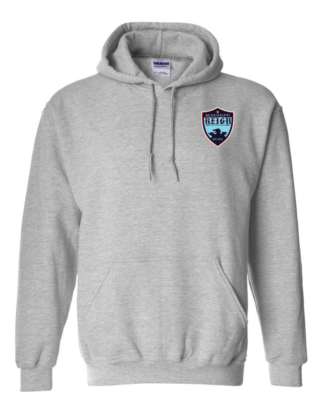 Mississippi Reign Hooded Sweatshirt MS Reign Sport Grey Mens Small - Third Coast Soccer