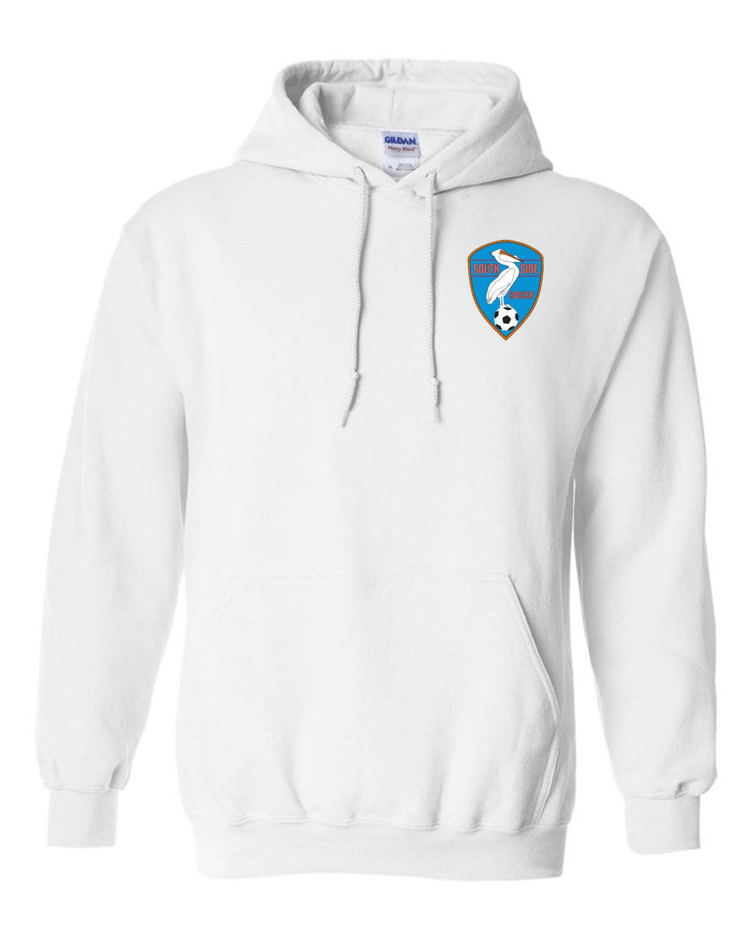 Southside Youth Soccer Hooded Sweatshirt SYS Spiritwear White Mens Small - Third Coast Soccer