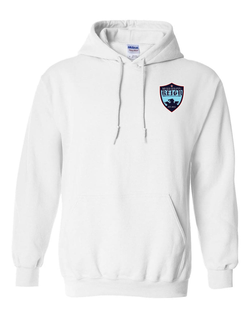 Mississippi Reign Hooded Sweatshirt MS Reign White Mens Small - Third Coast Soccer