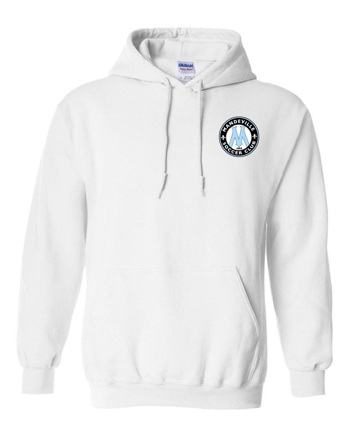 MSC Logo Hooded Sweatshirt MSC Spiritwear White Mens Small - Third Coast Soccer