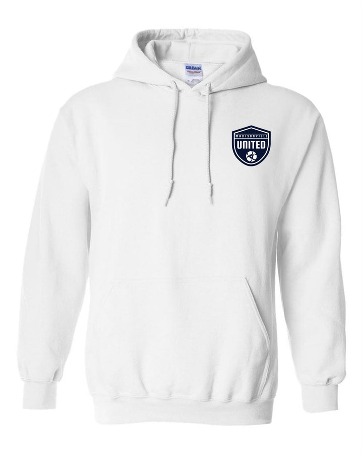 Madisonville United Logo Hoody Madisonville United Spiritwear White Mens Small - Third Coast Soccer