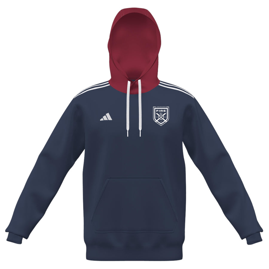 adidas Custom ECNL Youth Entrada 22 Hoodie - Navy/Red ECNL 25 - Third Coast Soccer