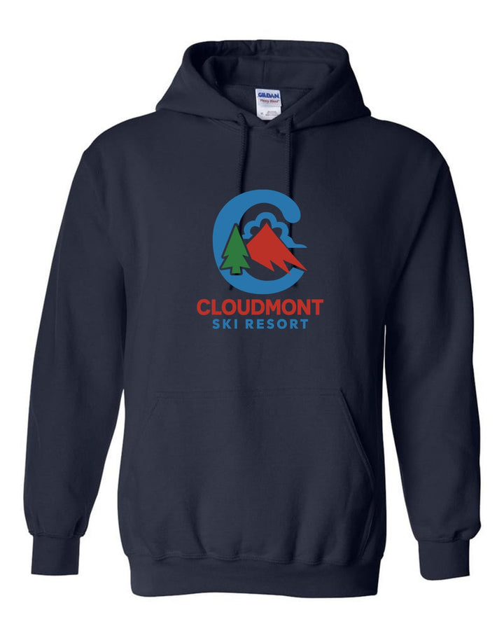 Cloudmont Ski Resort Hooded Sweatshirt C CSR Navy Youth Small - Third Coast Soccer