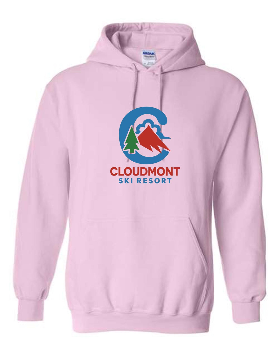Cloudmont Ski Resort Hooded Sweatshirt C CSR Light Pink Youth Small - Third Coast Soccer