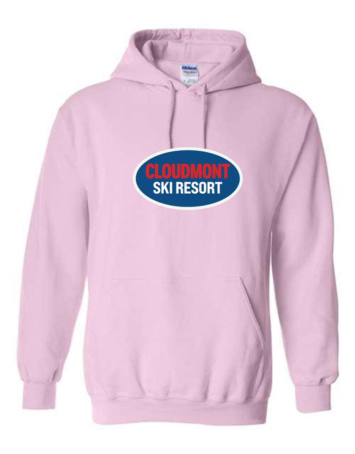 Cloudmont Ski Resort Hooded Sweatshirt CSR Oval Light Pink Youth Small - Third Coast Soccer