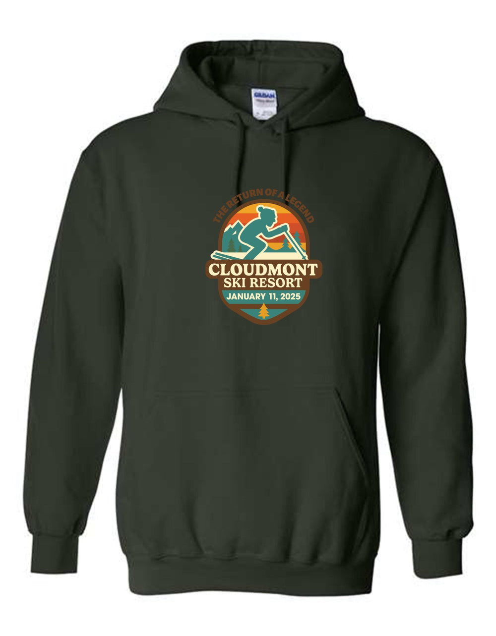 The Return of a Legend Hooded Sweatshirt Return of a Legend Forest Youth Small - Third Coast Soccer