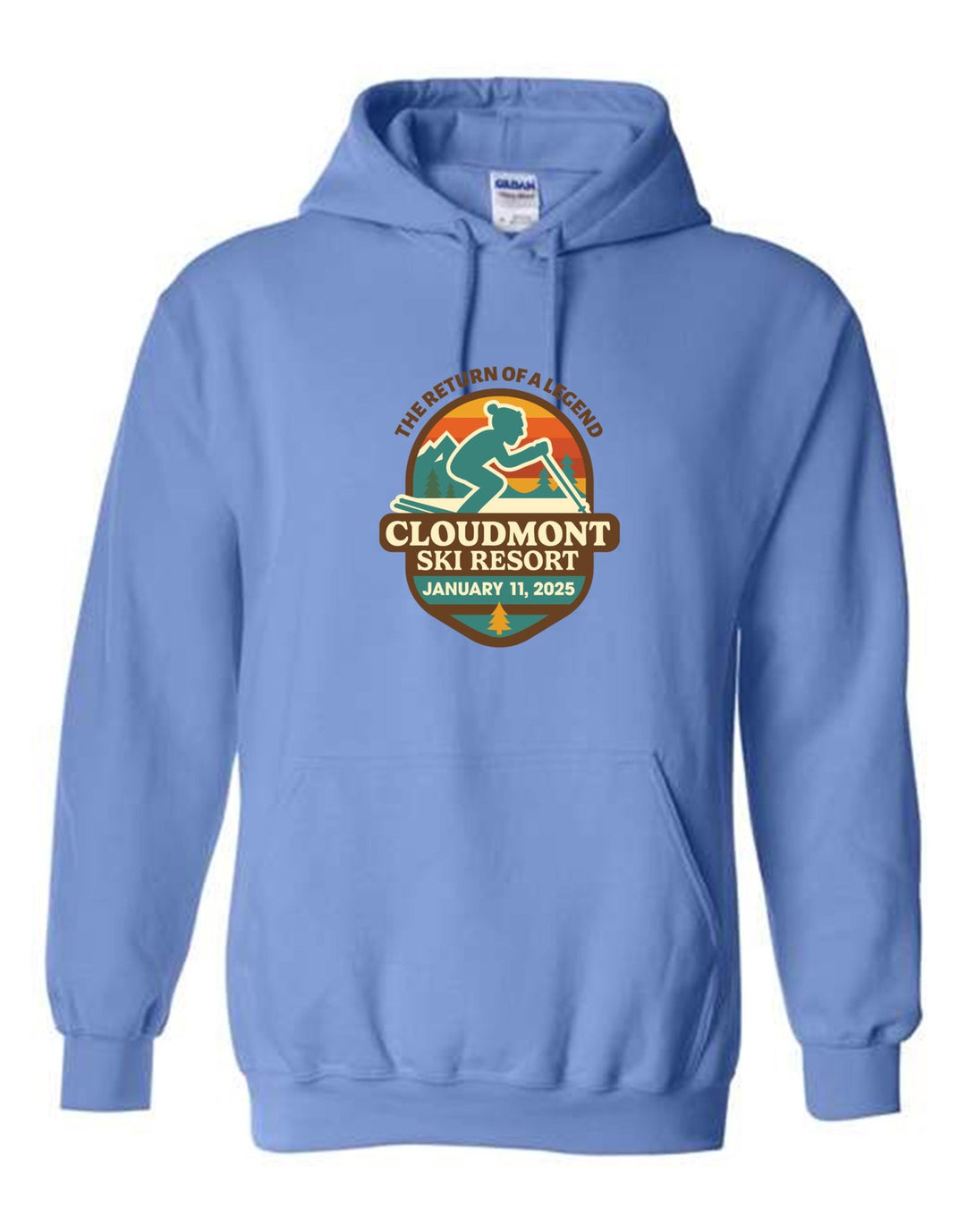 The Return of a Legend Hooded Sweatshirt Return of a Legend Light Blue Youth Small - Third Coast Soccer