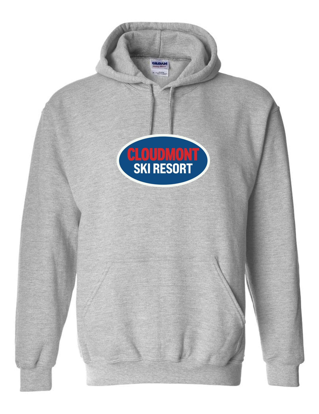 Cloudmont Ski Resort Hooded Sweatshirt CSR Oval Sport Grey Youth Small - Third Coast Soccer