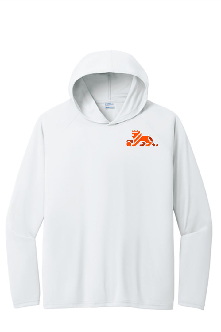 Louisiana Elite Lion Performance Pullover Hooded Tee Louisiana Elite Spiritwear White Mens Small - Third Coast Soccer