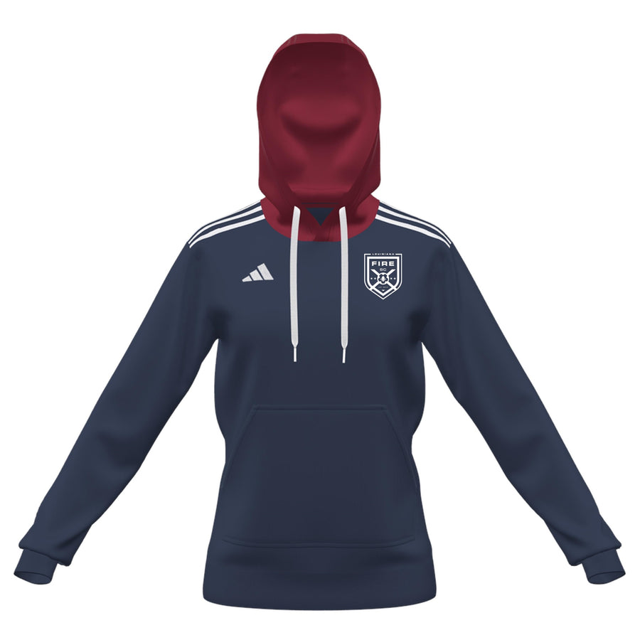 adidas Custom ECNL Women's Entrada 22 Hoodie - Navy/Red ECNL 25 - Third Coast Soccer