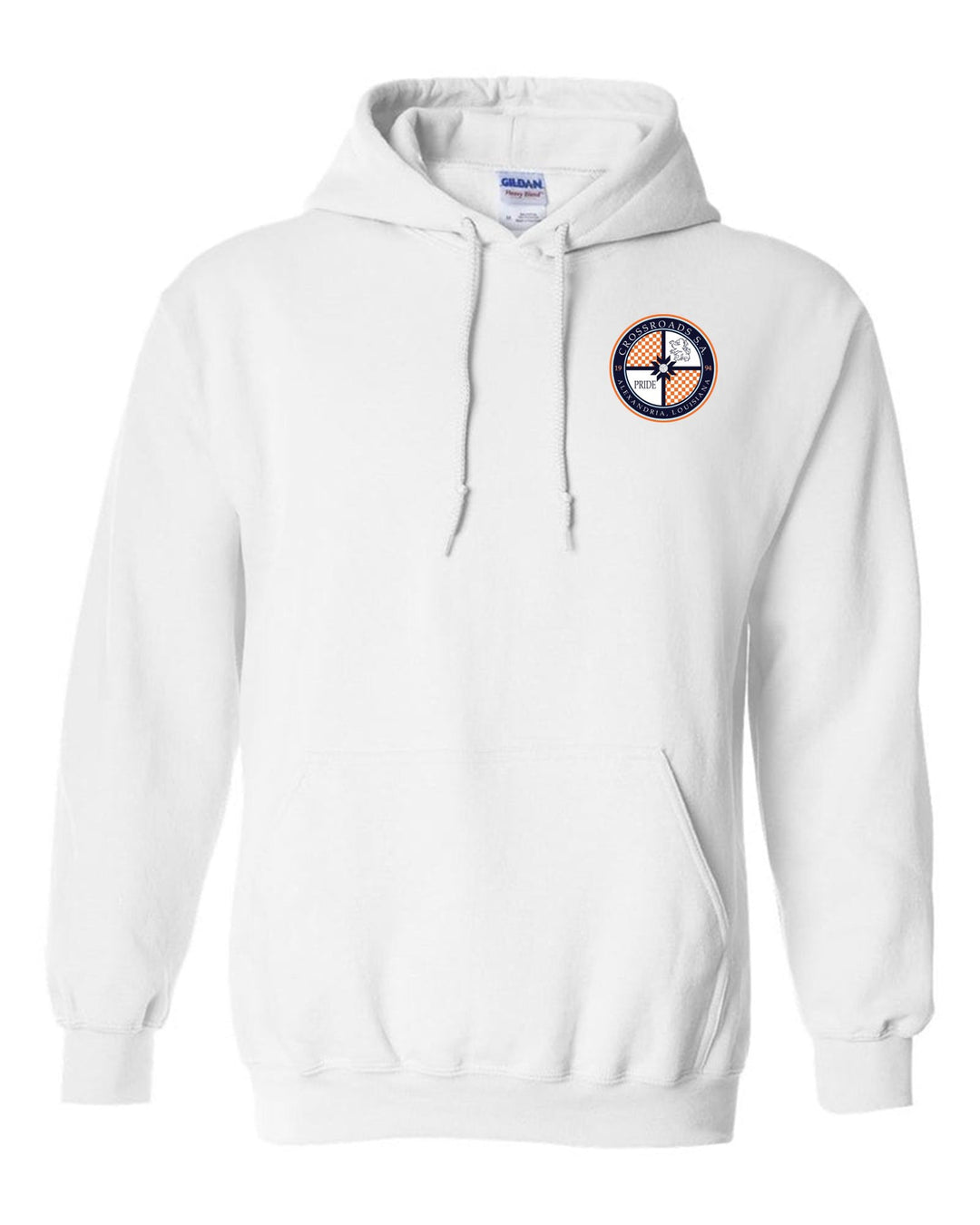 Crossroads Soccer Association Hooded Sweatshirt Crossroads Spiritwear White Mens Small - Third Coast Soccer