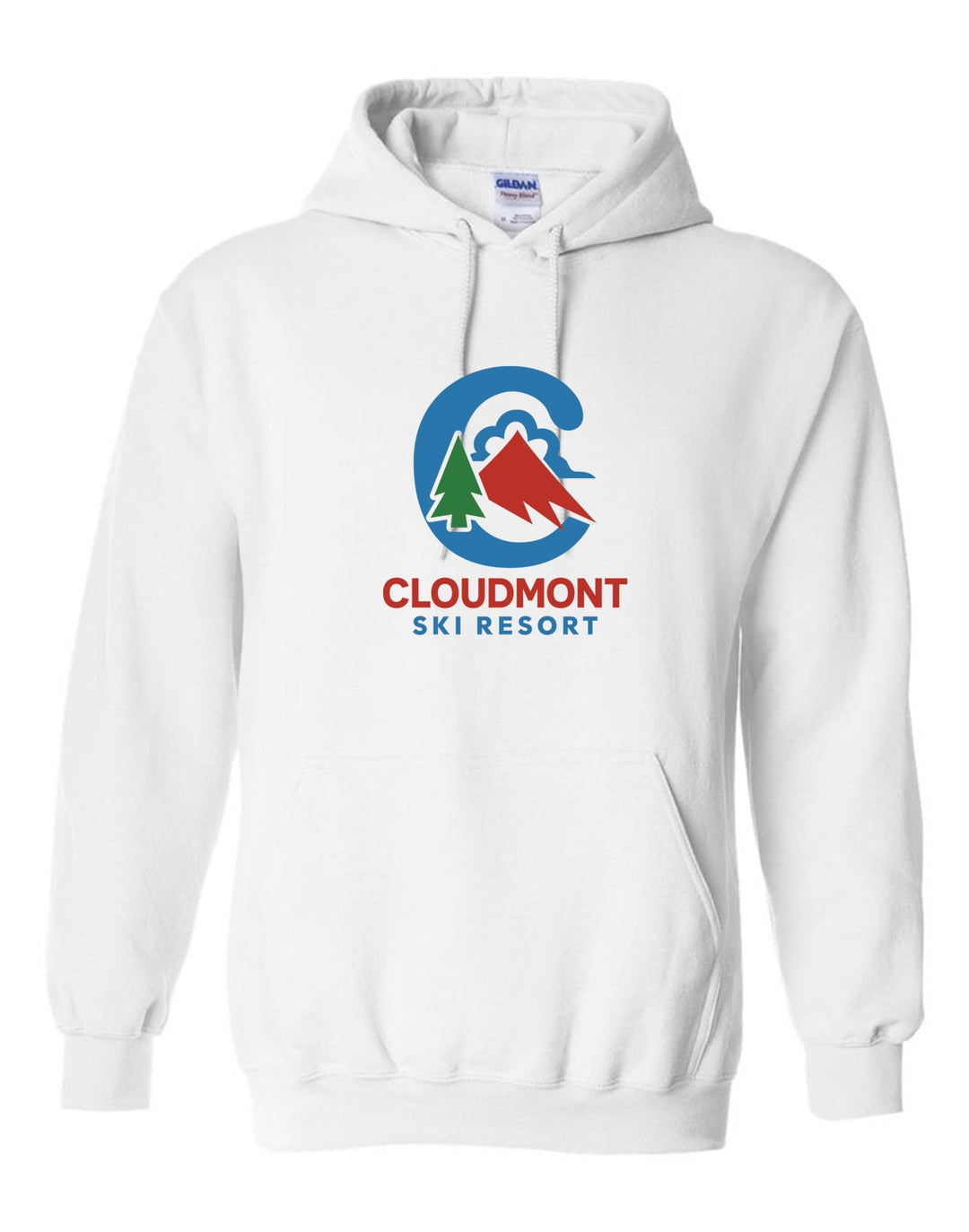 Cloudmont Ski Resort Hooded Sweatshirt C CSR White Youth Small - Third Coast Soccer