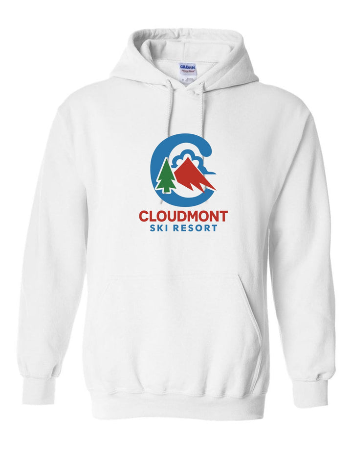 Cloudmont Ski Resort Hooded Sweatshirt C CSR White Youth Small - Third Coast Soccer