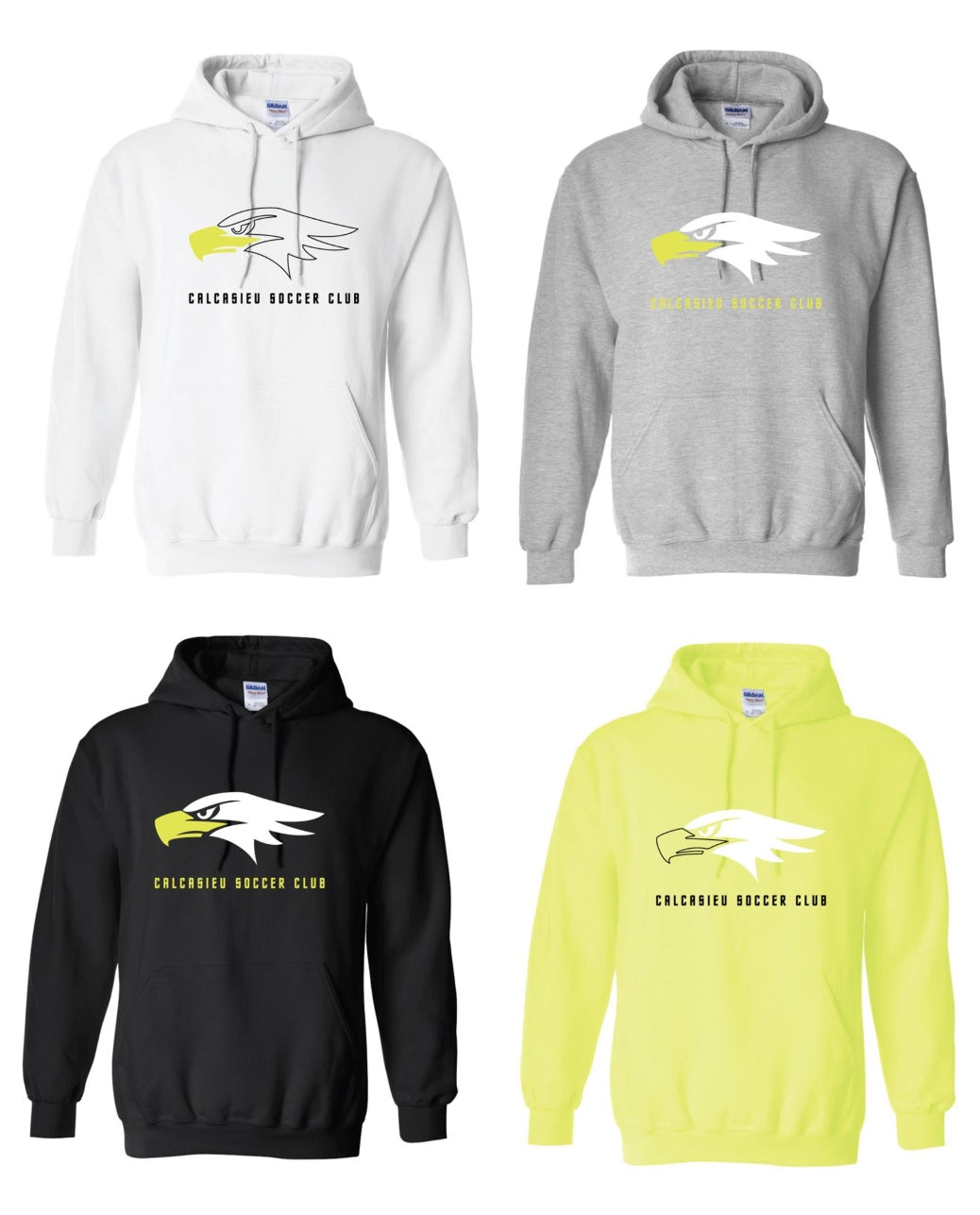 Calcasieu Soccer Club Eagle Logo Hooded Sweatshirt CSC Spiritwear   - Third Coast Soccer