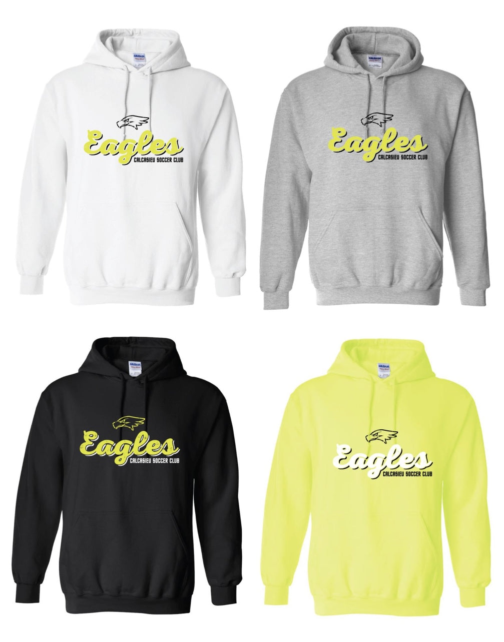 Calcasieu Soccer Club Eagles Hooded Sweatshirt CSC Spiritwear   - Third Coast Soccer