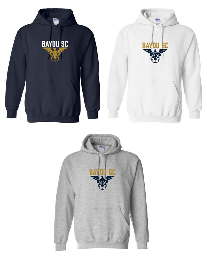 Bayou SC Blackhawk Hooded Sweatshirt Bayou Soccer Club Spiritwear - Third Coast Soccer