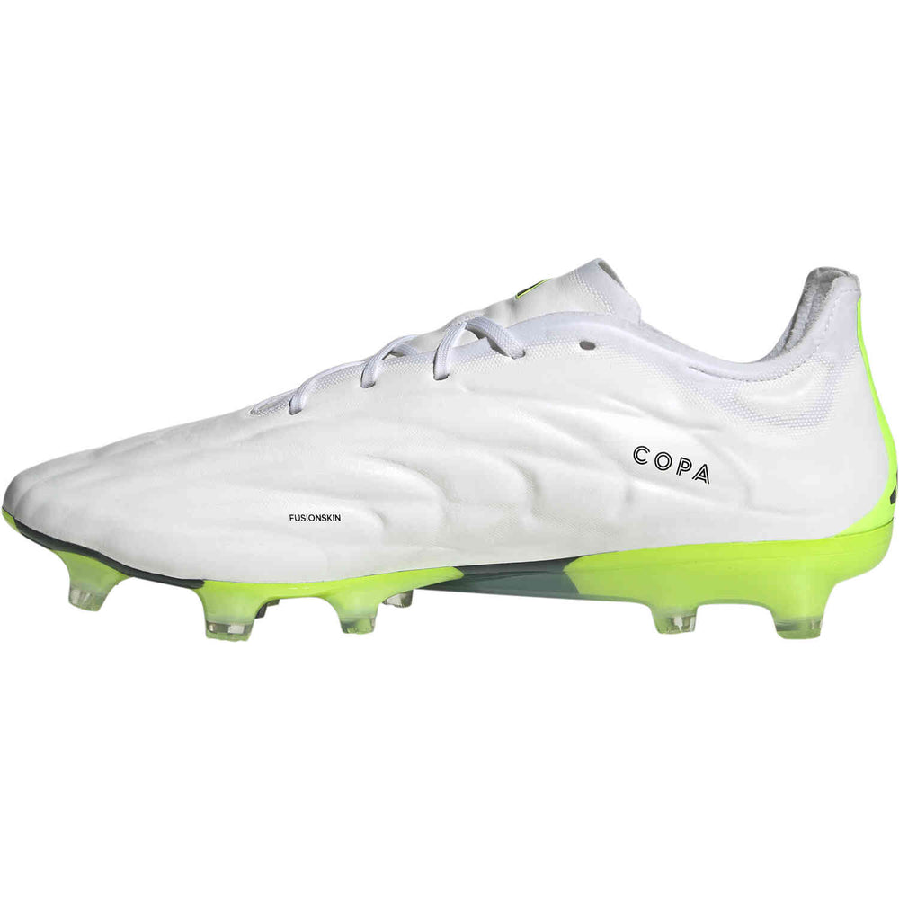 adidas Copa Pure.1 FG - White/Black/Lucid Lemon Mens Footwear   - Third Coast Soccer
